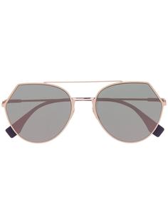 Fendi Eyewear солнцезащитные очки в круглой оправе