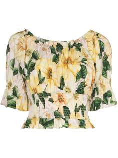 Dolce & Gabbana топ Camelia с открытыми плечами