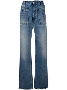 MM6 Maison Margiela прямые джинсы с завышенной талией