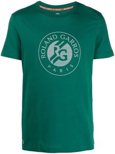 Lacoste футболка с принтом Roland Garros