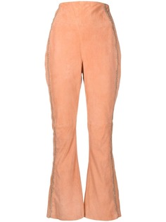 Alberta Ferretti брюки bootcut с декоративной строчкой