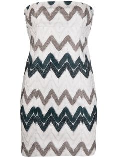 Missoni платье мини с узором зигзаг