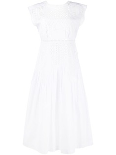Alberta Ferretti платье миди с вышивкой