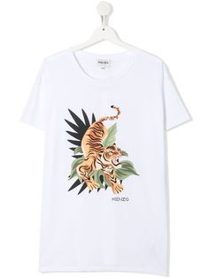 Kenzo Kids футболка с принтом