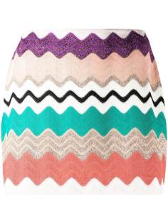 Missoni юбка мини с узором зигзаг