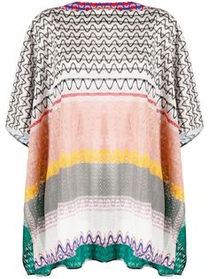 Missoni полосатый топ с драпировкой