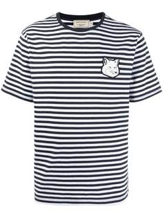 Maison Kitsuné футболка в полоску