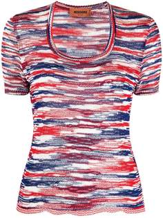 Missoni полосатая футболка с короткими рукавами
