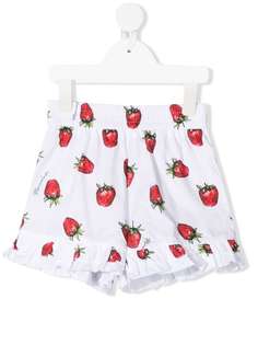 Monnalisa шорты с оборками и принтом