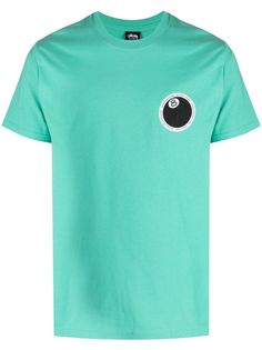 Stussy футболка с круглым вырезом и логотипом