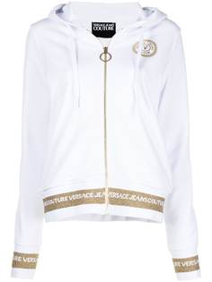 Versace Jeans Couture худи на молнии с логотипом