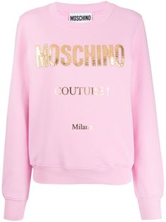 Moschino толстовка Couture с вышитым логотипом