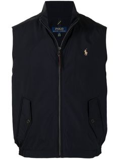 Polo Ralph Lauren жилет на молнии с вышитым логотипом