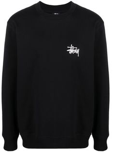 Stussy толстовка с круглым вырезом и логотипом