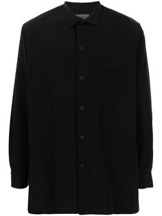 Yohji Yamamoto удлиненная рубашка с длинными рукавами