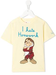 Mc2 Saint Barth Kids футболка с принтом Grumpy и надписью