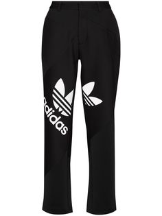 adidas прямые брюки с логотипом