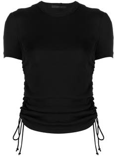 Helmut Lang укороченная футболка со шнуровкой