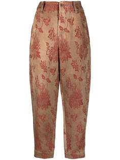 Uma Wang брюки с цветочным узором