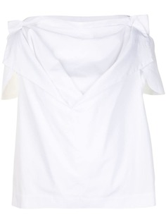 Comme Des Garçons многослойная блузка с короткими рукавами