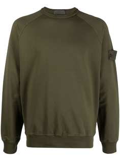 Stone Island толстовка с круглым вырезом и логотипом