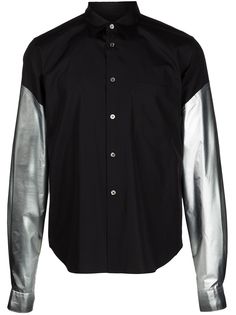 Comme Des Garçons Homme Plus рубашка с контрастными рукавами