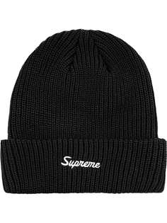 Supreme шапка бини крупной вязки