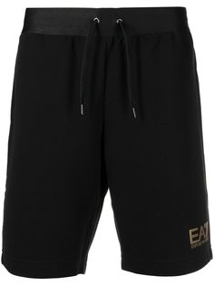 Ea7 Emporio Armani шорты с кулиской и логотипом