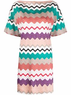 Missoni трикотажное платье с узором шеврон