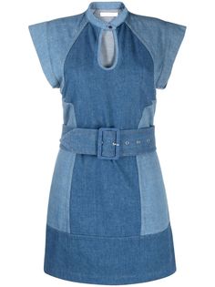 Chloé платье мини со вставками