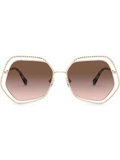 Miu Miu Eyewear солнцезащитные очки La Mondaine в массивной оправе