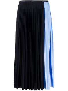 Lacoste плиссированная юбка в стиле колор-блок