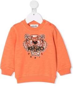 Kenzo Kids толстовка с вышивкой Tiger