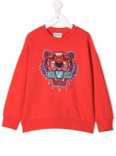 Kenzo Kids толстовка с вышивкой Tiger