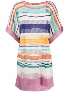 Missoni Mare трикотажное платье в стиле колор-блок