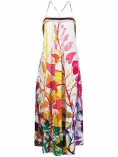 Missoni Mare платье с цветочным принтом и открытой спиной