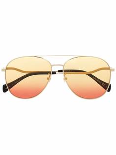 Gucci Eyewear солнцезащитные очки-авиаторы с эффектом градиента