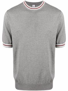 Eleventy футболка с контрастным воротником