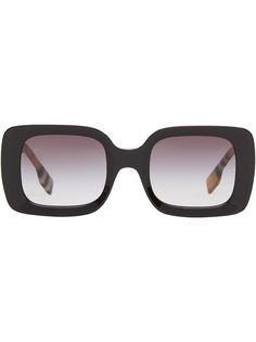 Burberry Eyewear квадратные солнцезащитные очки в клетку Vintage Check