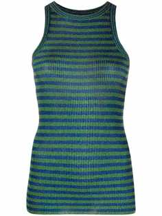 Missoni топ в полоску с эффектом металлик