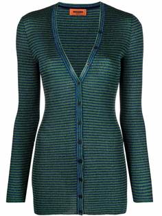 Missoni кардиган с V-образным вырезом и эффектом металлик