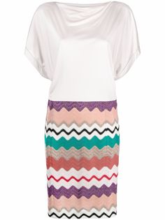 Missoni платье футболка с узором зигзаг