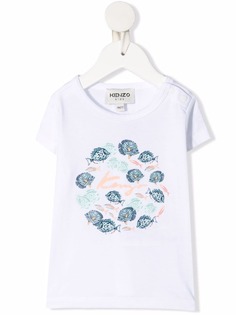 Kenzo Kids футболка с принтом