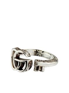 Gucci серебряное кольцо Marmont