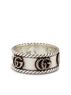 Gucci серебряное кольцо Marmont