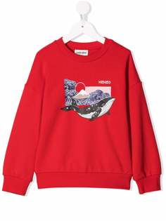 Kenzo Kids толстовка с принтом Whale