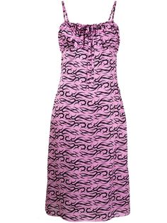 Ashley Williams платье-комбинация Mary с принтом