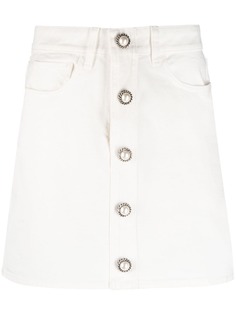 Alessandra Rich джинсовая юбка с декоративными пуговицами