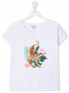 Kenzo Kids футболка из органического хлопка с принтом