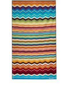 Missoni Home пляжное полотенце Hugo с узором зигзаг